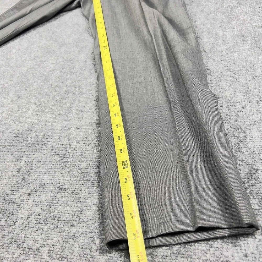 Alfani Slim Fit Wool Dress Pants Mens 30x30 Gray Flat Front Career Office